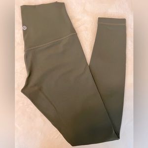 Lululemon Align High-Rise Pant 28”, size 6, Olive